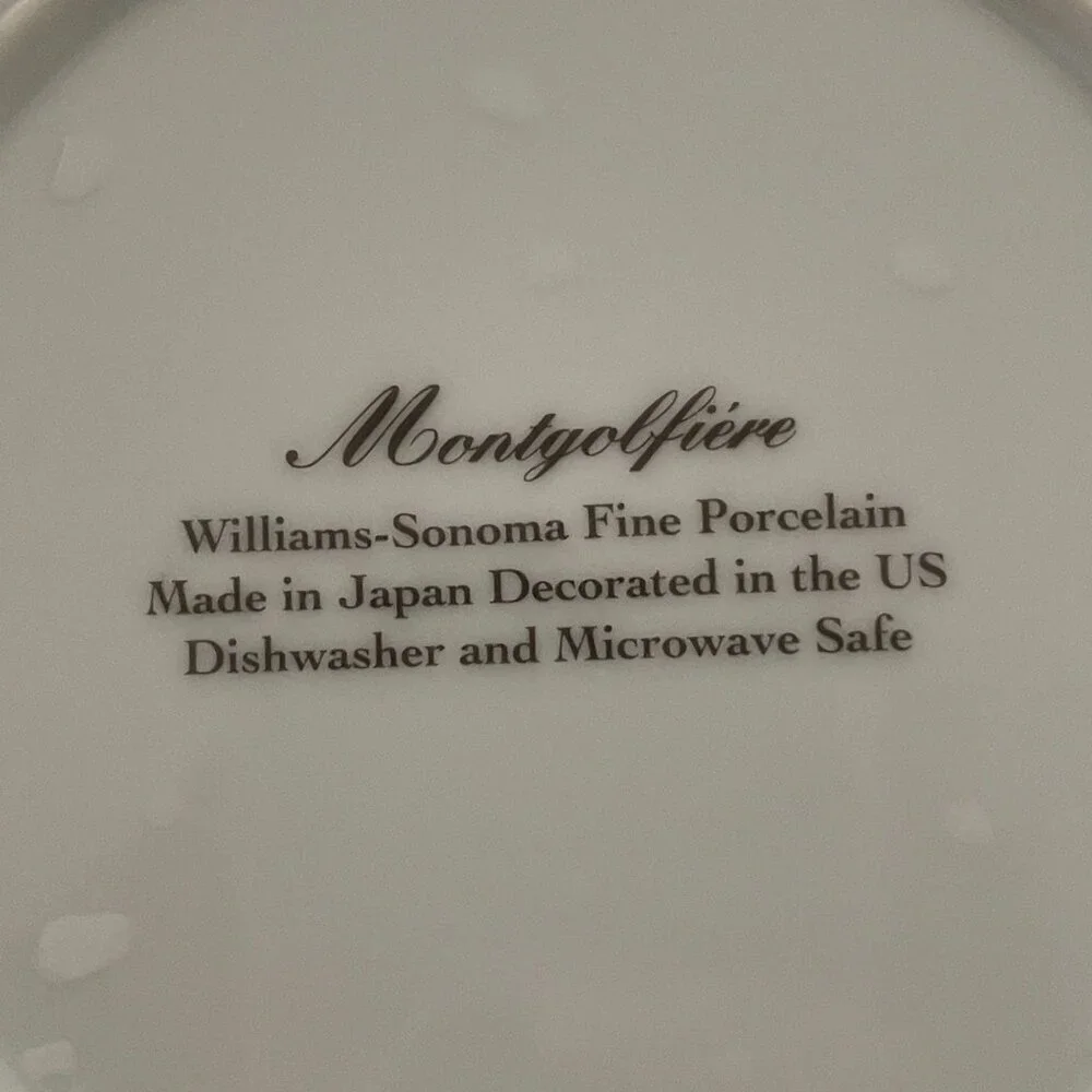 Williams Sonoma Montgolfiere Green Blue Hot Air Balloon 7.75